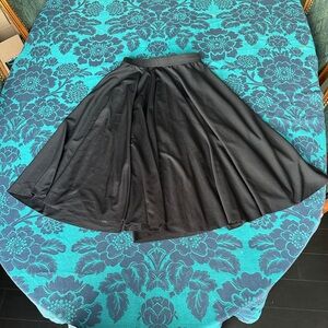Body Wrappers S Black Dance Skirt Circle Flowy Ballet Activewear
